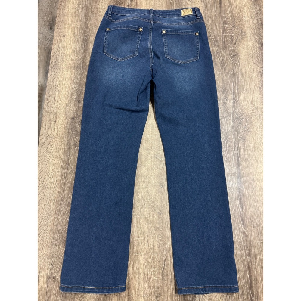 Jones New York Signature Lexington Straight Jeans Blue Dark Wash JPMS9DP253 Sz 6 - Picture 13 of 13